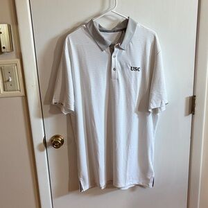 adidas Men's Polo Shirt in White and Gray